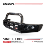 MCC FALCON STAINLESS LOOP BULLBAR WITH FOG LIGHTS FOR GREAT WALL CANNON 20-ON