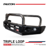 MCC FALCON TRIPLE LOOP BULLBAR WITHOUT FOG LIGHTS FOR TOYOTA HILUX 05-11