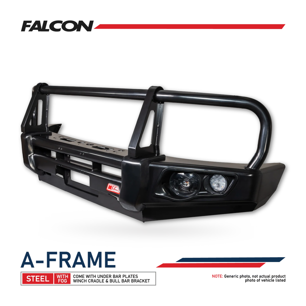 MCC FALCON A-FRAME BULLBAR WITH FOG LIGHTS FOR LDV T60 18-ON