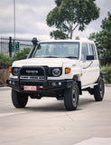 MCC FALCON BLACK LOOP BULLBAR WITH FOG LIGHTS FOR TOYOTA LANDCRUISER 24-ON