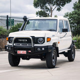 MCC FALCON STAINLESS LOOP BULLBAR WITH FOG LIGHTS FOR TOYOTA LANDCRUISER 24-ON