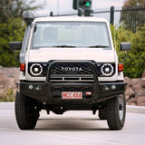 MCC FALCON BLACK LOOP BULLBAR WITH FOG LIGHTS FOR TOYOTA LANDCRUISER 24-ON