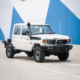 MCC FALCON TRIPLE LOOP BULLBAR WITH FOG LIGHTS FOR TOYOTA LANDCRUISER 24-ON