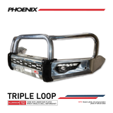 MCC PHOENIX ALUMINIUM TRIPLE LOOP BULLBAR FOR TOYOTA FORTUNER 15-20
