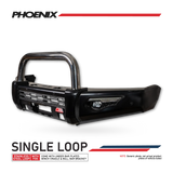 MCC PHOENIX SINGLE LOOP STAINLESS STEEL BULLBAR FOR ISUZU DMAX 12-16