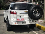 MCC REAR WHEEL CARRIER BAR WITH SINGLE JERRY CAN HOLDER FOR ISUZU MUX 13-19