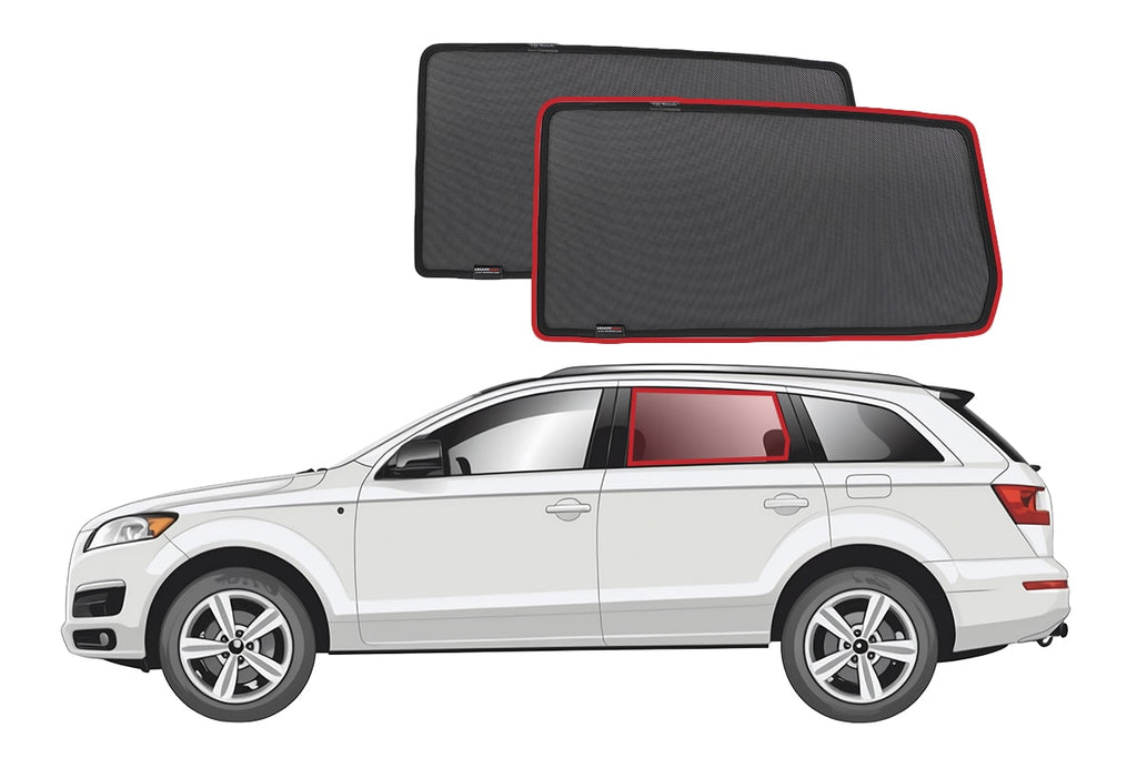 AUDI Q7 1ST GENERATION CAR REAR WINDOW SHADES (TYP 4L; 2005-2015)