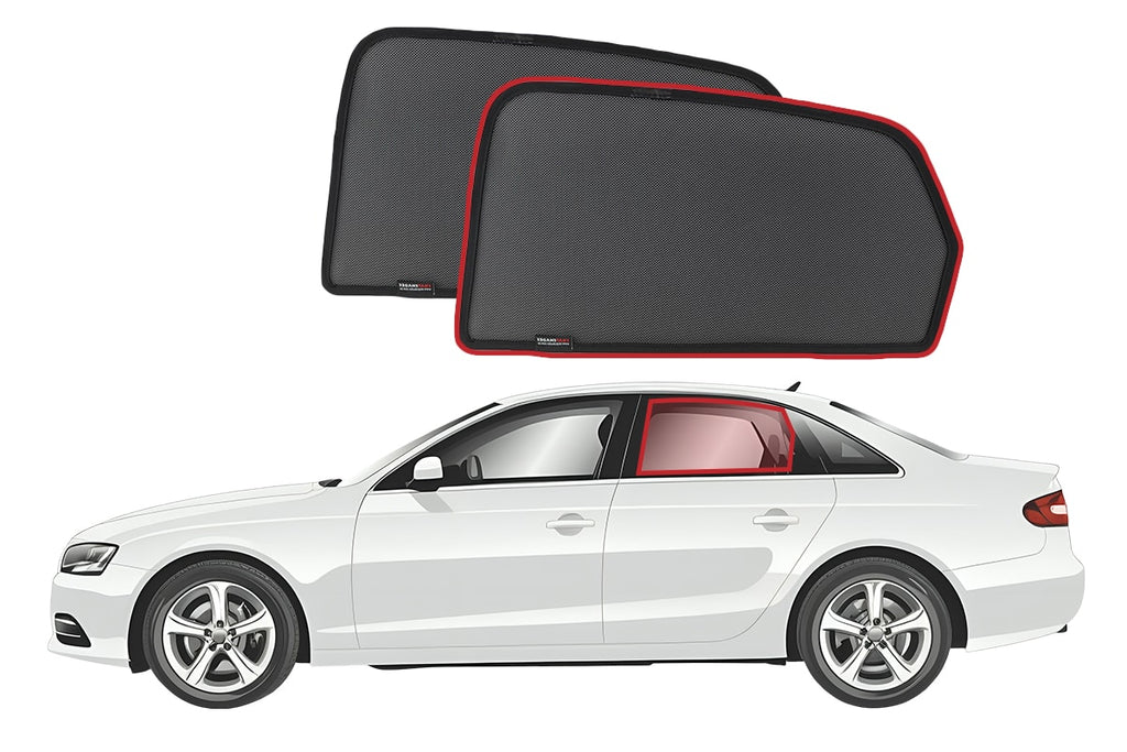 AUDI A4 SEDAN CAR REAR WINDOW SHADES (B8- TYP 8K; 2008-2016)