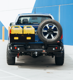 MCC REAR WHEEL CARRIER BAR WITH DUAL JERRY CAN HOLDERS FOR VOLKSWAGEN AMAROK 23-ON