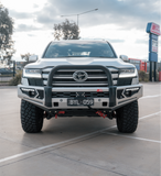 MCC PHOENIX SINGLE BLACK LOOP STEEL BULLBAR FOR TOYOTA LANDCRUISER 22-ON