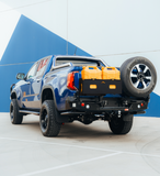 MCC REAR WHEEL CARRIER BAR WITH DUAL JERRY CAN HOLDERS FOR VOLKSWAGEN AMAROK 23-ON