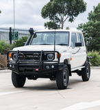 MCC FALCON A-FRAME BULLBAR WITH FOG LIGHTS FOR TOYOTA LANDCRUISER 24-ON