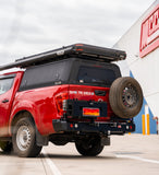 MCC REAR WHEEL CARRIER BAR WITH DUAL JERRY CAN HOLDERS FOR NISSAN NAVARA 15-20