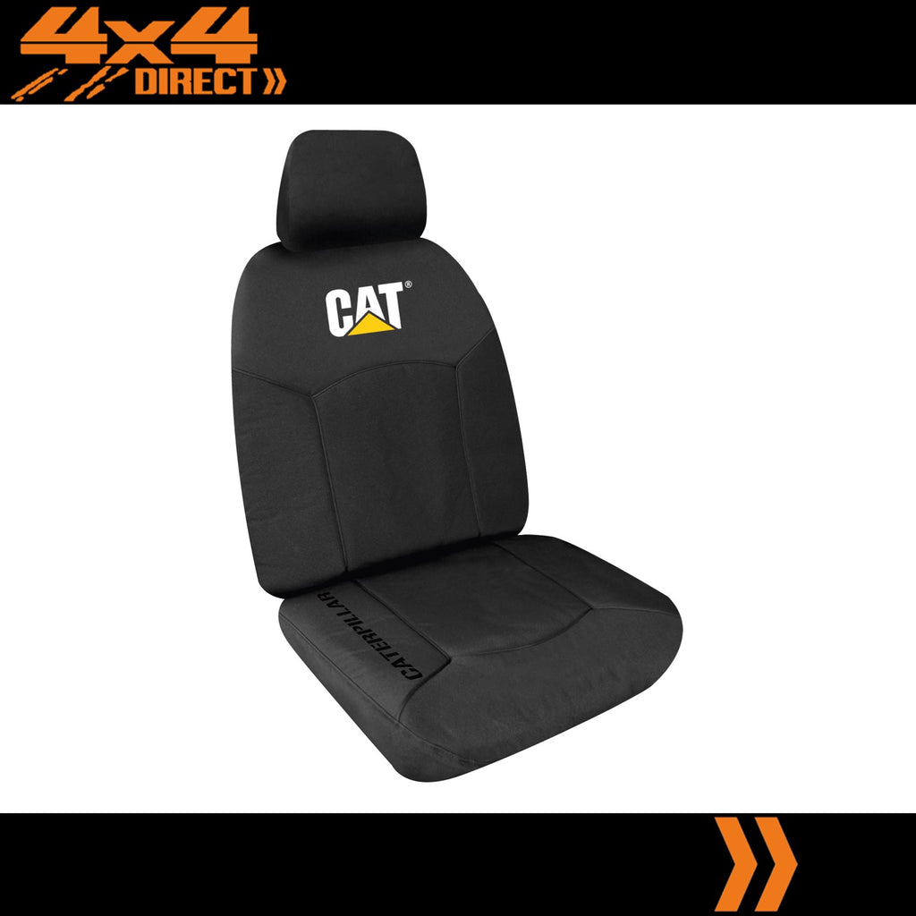 SINGLE CATERPILLAR CAT 12oz CANVAS SEAT COVER FOR VOLKSWAGEN POLO CLASSIC