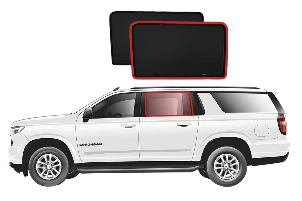CHEVROLET SUBURBAN | GMC YUKON XL 12TH GEN | CADILLAC ESCALADE ESV 5TH GEN CAR REAR WINDOW SHADES (2021-ON)