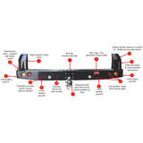 MCC REAR WHEEL CARRIER BAR WITH DUAL REAR WHEEL HOLDERS FOR BYD SHARK 25-ON