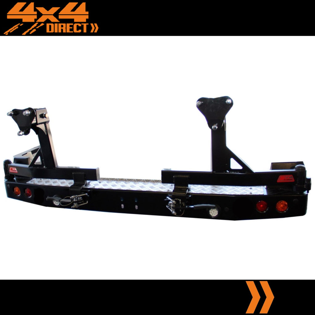 MCC REAR WHEEL CARRIER BAR WITH DUAL JERRY CAN HOLDERS FOR BYD SHARK 25-ON