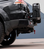 MCC REAR WHEEL CARRIER BAR WITH SINGLE JERRY CAN HOLDER FOR MITSUBISHI CHALLENGER 08-16