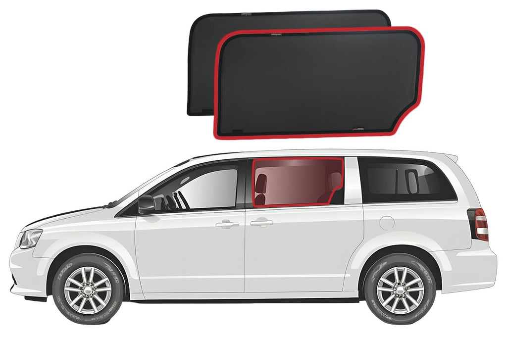 DODGE GRAND CARAVAN | CHRYSLER TOWN &AMP; COUNTRY 5TH GENERATION CAR REAR WINDOW SHADES (2008-2020)
