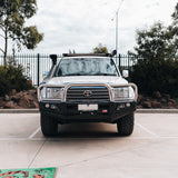 MCC FALCON TRIPLE LOOP BULLBAR WITH FOG LIGHTS FOR TOYOTA LANDCRUISER 98-07