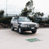 MCC FALCON TRIPLE LOOP BULLBAR WITH FOG LIGHTS FOR TOYOTA LANDCRUISER 98-07