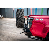 MCC REAR WHEEL CARRIER BAR WITH DUAL JERRY CAN HOLDERS FOR ISUZU DMAX 20-ON