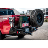 MCC REAR WHEEL CARRIER BAR WITH SINGLE JERRY CAN HOLDER FOR ISUZU DMAX 20-ON