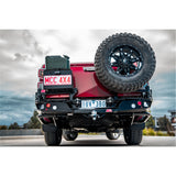 MCC REAR WHEEL CARRIER BAR WITH SINGLE JERRY CAN HOLDER FOR ISUZU DMAX 20-ON