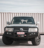 MCC FALCON A-FRAME BULLBAR WITH FOG LIGHTS FOR MITSUBISHI PAJERO 99-06