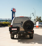 MCC REAR WHEEL CARRIER BAR WITH DUAL JERRY CAN HOLDERS FOR VOLKSWAGEN AMAROK 11-ON
