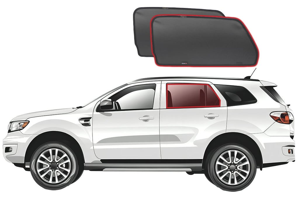FORD EVEREST/ENDEAVOUR 2ND GENERATION CAR REAR WINDOW SHADES (U375/UA; 2015-2022)