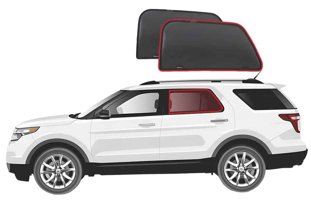 FORD EXPLORER 5TH GENERATION CAR REAR WINDOW SHADES (U502; 2010-2019)