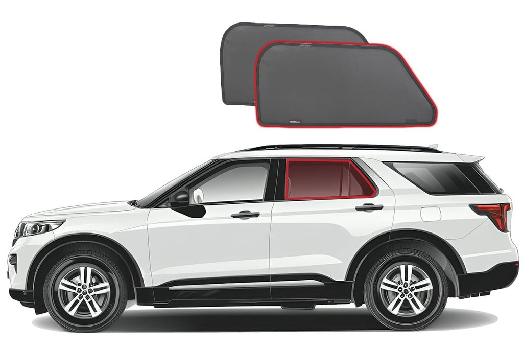 FORD EXPLORER 6TH GENERATION CAR REAR WINDOW SHADES (U625; 2020-ON)