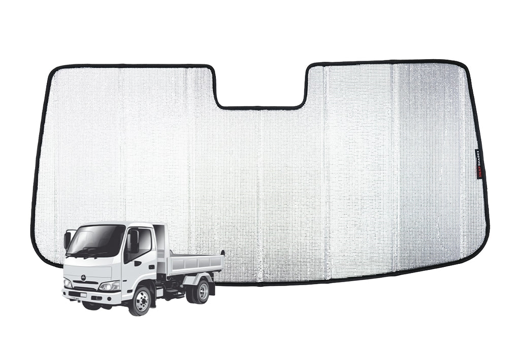 HINO 300 SERIES 2ND GENERATION FRONT WINDSCREEN SUN SHADE (WITH RADAR)