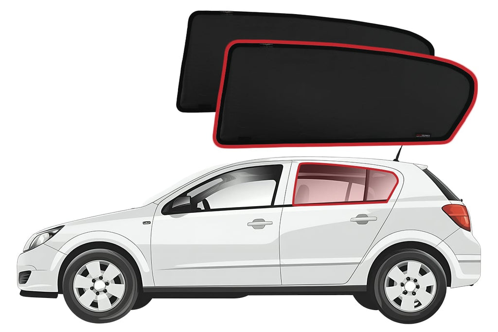 HOLDEN ASTRA HATCHBACK 5TH GENERATION CAR REAR WINDOW SHADES (AH; 2004-2009)