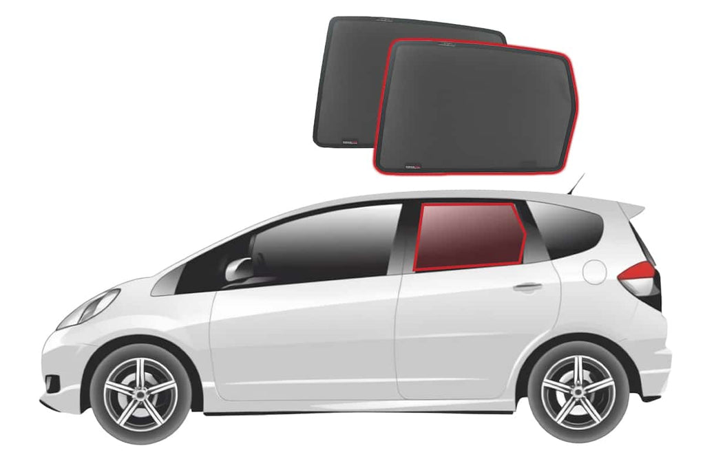HONDA JAZZ/FIT HATCHBACK 2ND GENERATION CAR REAR WINDOW SHADES (GE; 2007-2014)