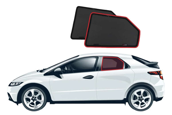HONDA CIVIC HATCHBACK 8TH GENERATION CAR REAR WINDOW SHADES (2005-2012 ...