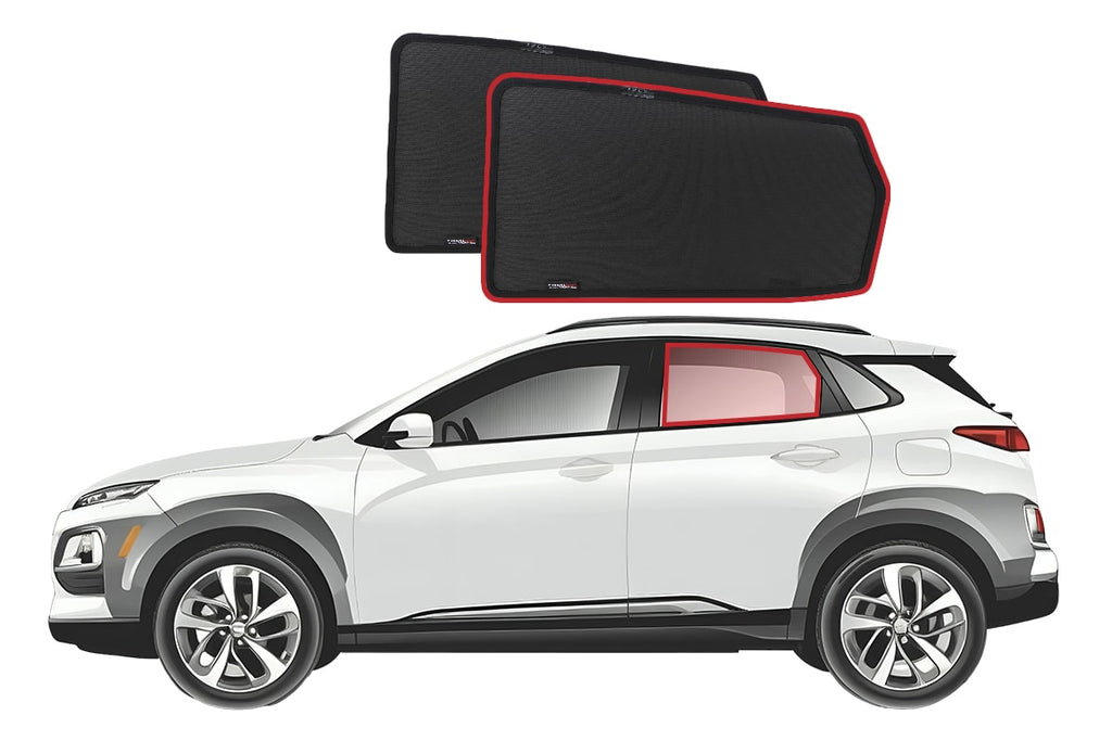 HYUNDAI KONA 1ST GENERATION CAR REAR WINDOW SHADES (OS; 2017-2023)