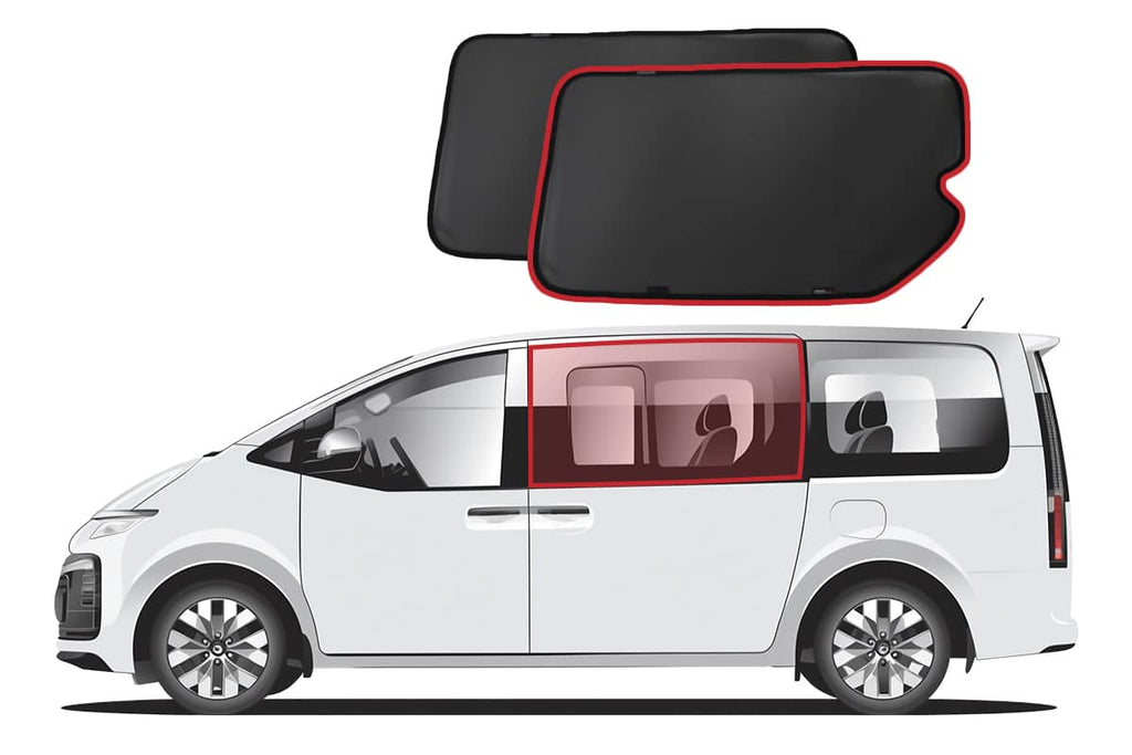 HYUNDAI STARIA CAR REAR WINDOW SHADES (WITHOUT BUILT-IN SHADES)