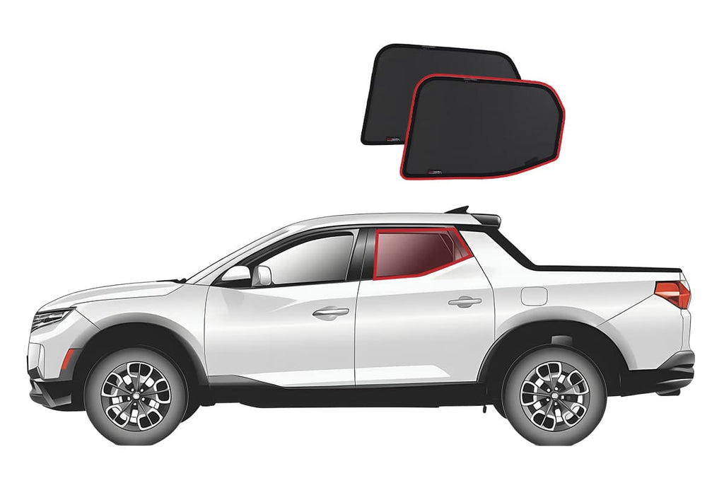 HYUNDAI SANTA CRUZ CAR REAR WINDOW SHADES (2021-ON)
