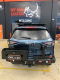 MCC REAR WHEEL CARRIER BAR WITH DUAL JERRY CAN HOLDERS FOR ISUZU MUX 21-ON