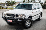 MCC FALCON TRIPLE LOOP BULLBAR WITH FOG LIGHTS FOR TOYOTA LANDCRUISER 98-07