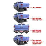 MCC JACK REAR BAR WITH BLACK STEP PLATE & LIGHT PACKAGE FOR JMC VIGUS 12-ON