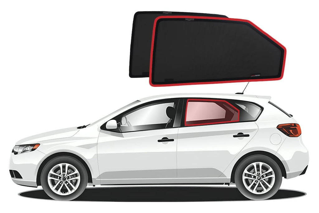 KIA CERATO HATCHBACK 2ND GENERATION CAR REAR WINDOW SHADES (TD; 2008-2013)