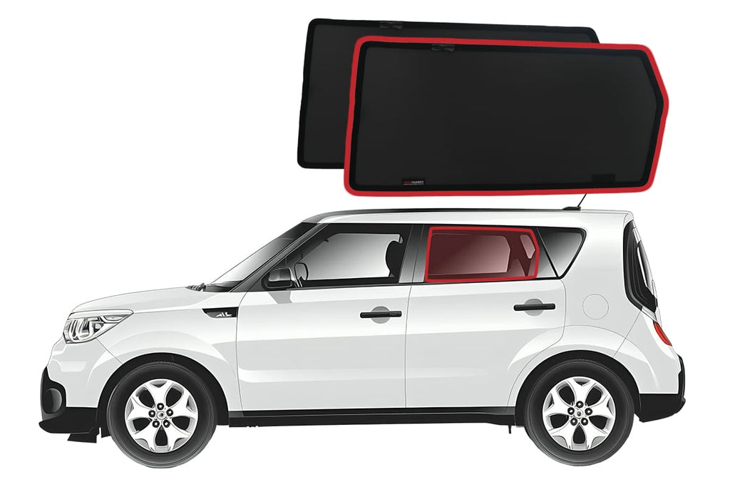 KIA SOUL 2ND GENERATION CAR REAR WINDOW SHADES (PS; 2013-2019)