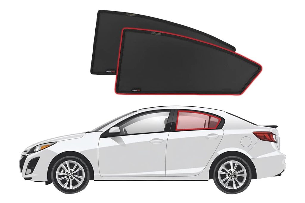 MAZDA 3 SEDAN 2ND GENERATION CAR REAR WINDOW SHADES (BL; 2009-2013)