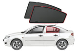 MAZDA 3 SEDAN 1ST GENERATION CAR REAR WINDOW SHADES (BK; 2003-2009)