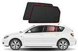MAZDA 3 HATCHBACK 1ST GENERATION CAR REAR WINDOW SHADES (BK; 2003-2009)