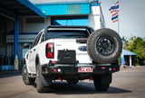 MCC REAR WHEEL CARRIER BAR WITH SINGLE JERRY CAN HOLDER FOR FORD RANGER 22-ON