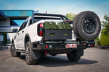 MCC REAR WHEEL CARRIER BAR WITH DUAL JERRY CAN HOLDERS FOR FORD RANGER 22-ON